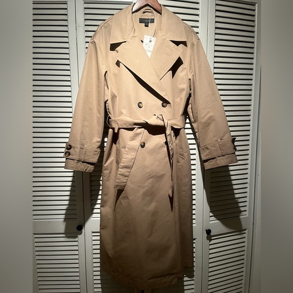 Zara Jackets & Blazers - Zara Women's Double-Breasted Trench Coat - Tan size medium BNWT